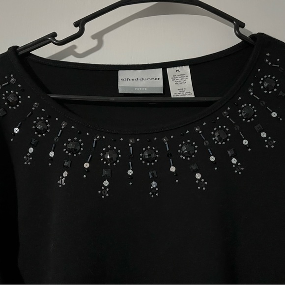 Alfred Dunner black shirt - Picture 3 of 6